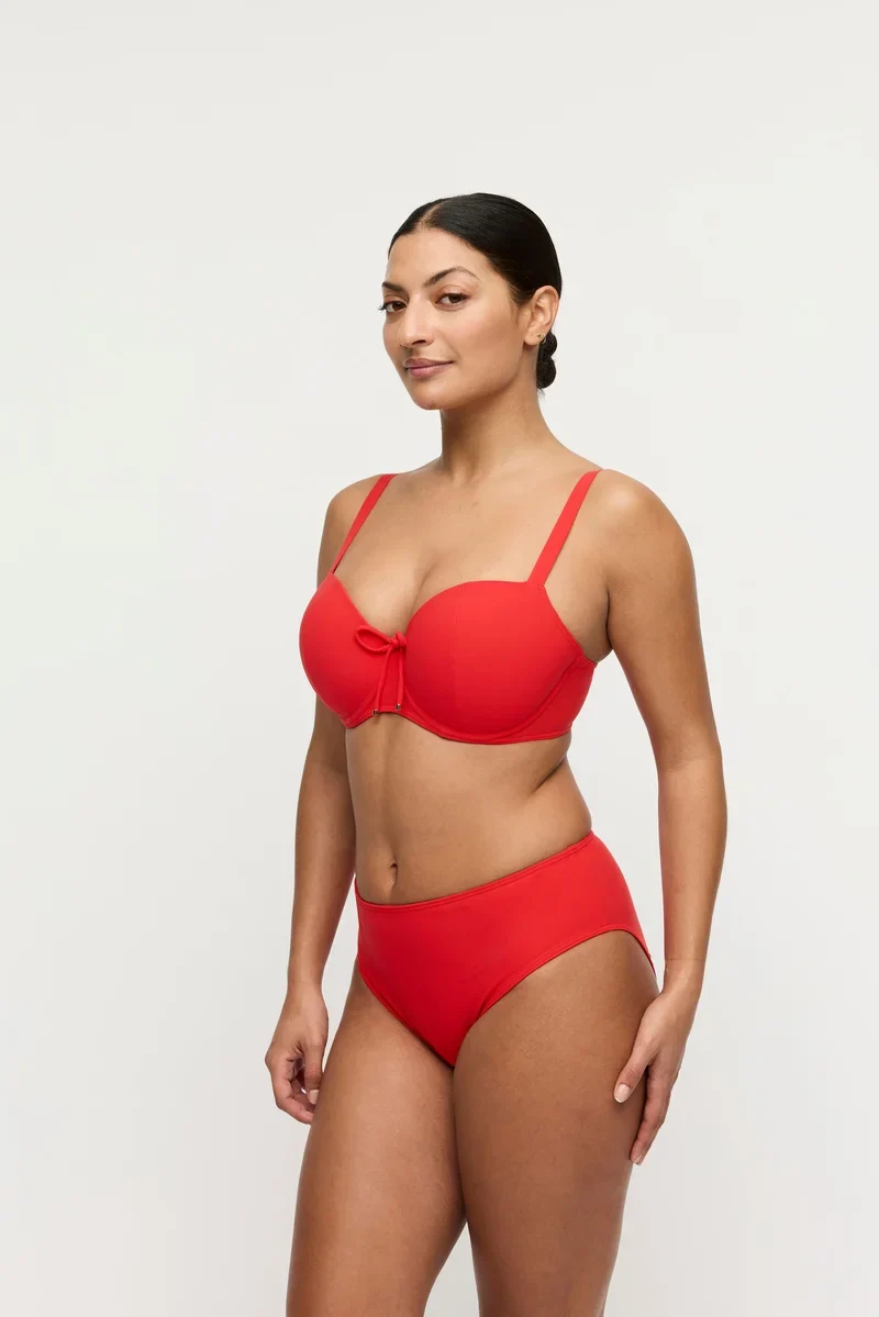 PrimaDonna Swimwear - Aswan Padded Balcony Bikini Top Fiesta Red