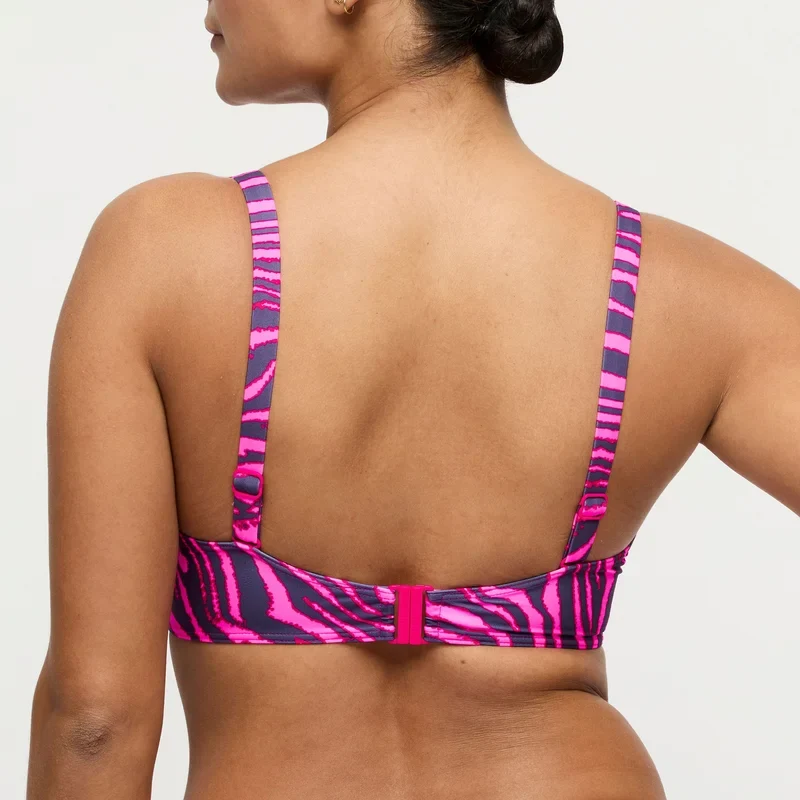 PrimaDonna Swimwear - Malabo Gepolstertes Balconette-Bikini-Oberteil, Hot Pink Zebra