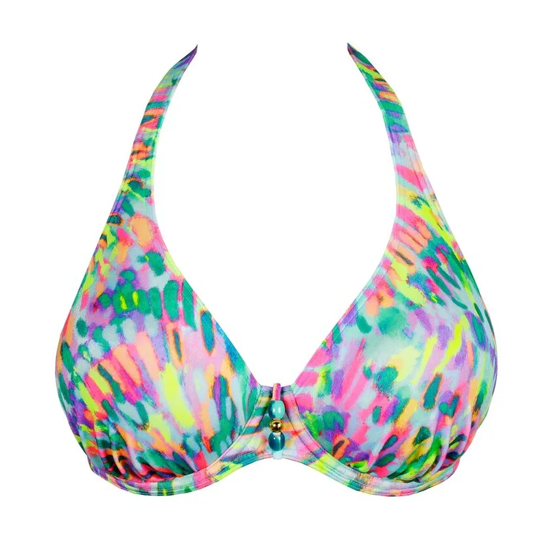 PrimaDonna Swimwear - Douala Halb gepolstertes Bikini-Oberteil mit tiefem Ausschnitt, Impressionist Sommer