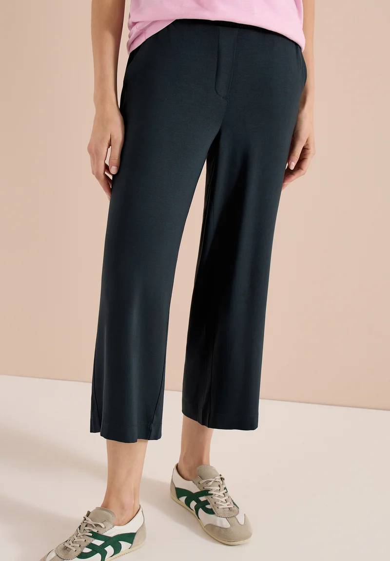 3/4 High Waist Wide Leg Hose im Loose Fit