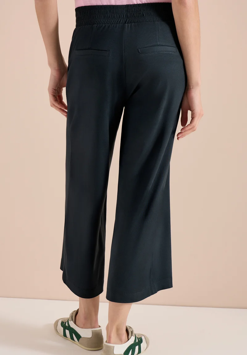 3/4 High Waist Wide Leg Hose im Loose Fit