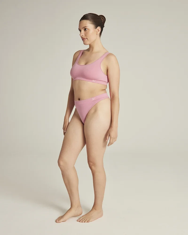 Nudea - TENCEL Seamless Stringtanga in Rosa