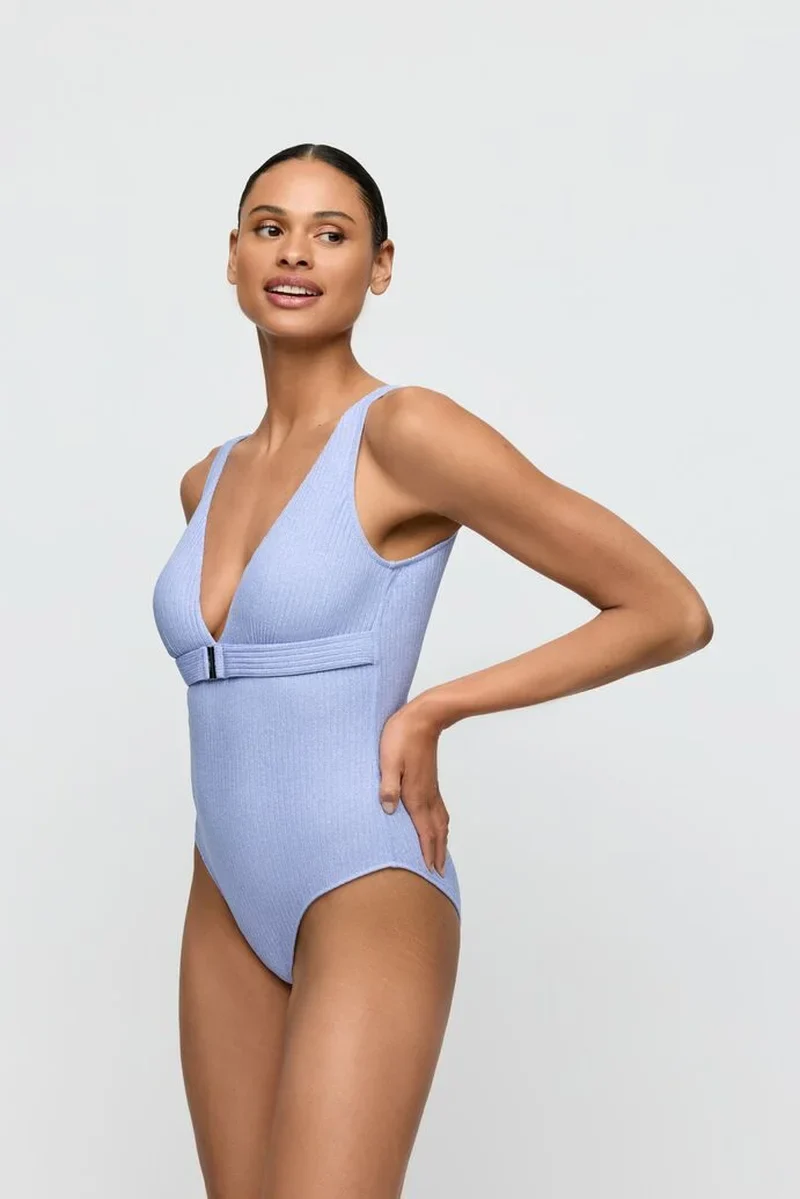 Marie Jo Swimwear - Tinjis Plunge Badeanzug, kabellos, Sparkling Dusk
