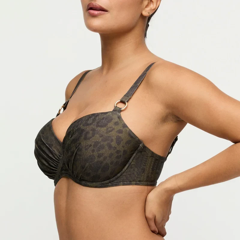 PrimaDonna Swimwear - Ratjada Gepolstertes Balconette-Bikini-Oberteil Jungle Jaguar