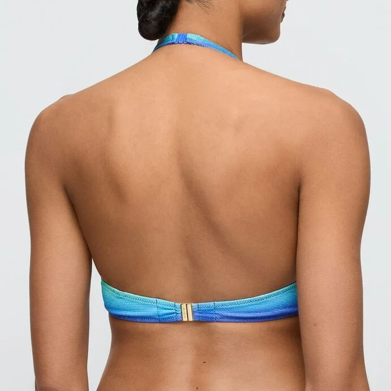Marie Jo Swimwear - Nusa Dua Gepolstertes Bikini-Oberteil mit tiefem Ausschnitt, Meereslandschaft