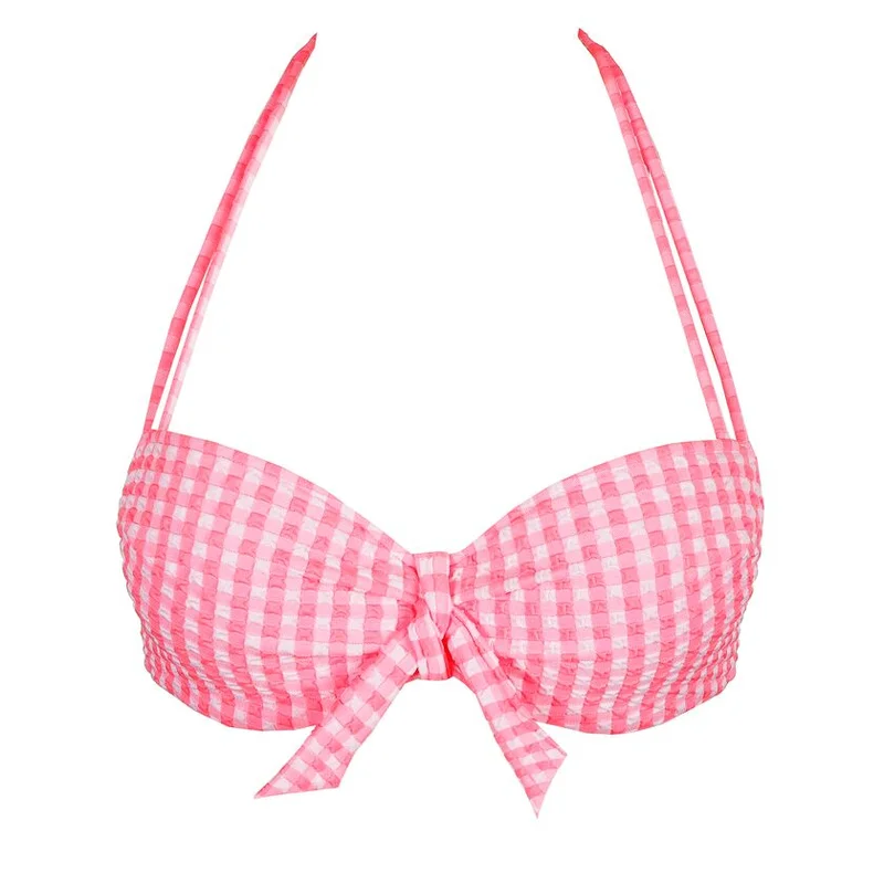 Marie Jo Swimwear - Mary Lynn Gepolstertes Balconette-Bikini-Oberteil Rose Vichy