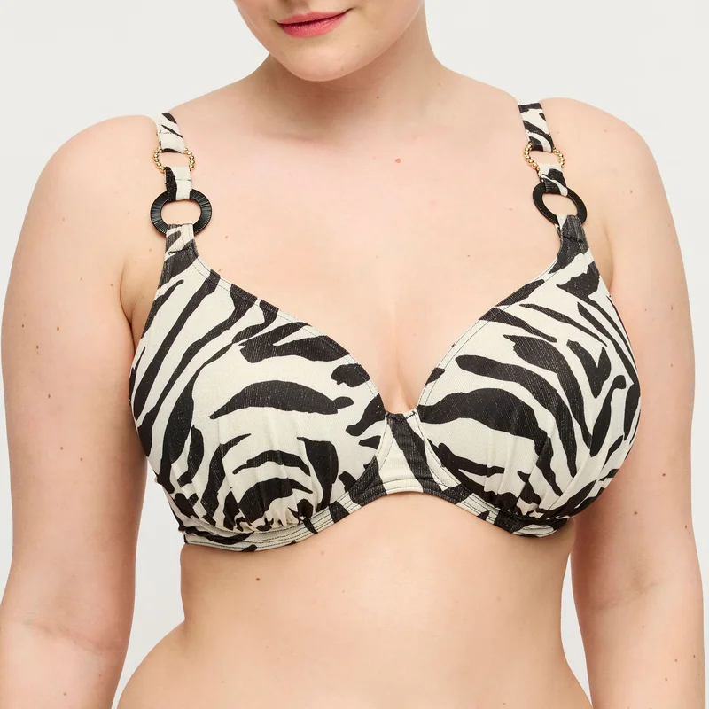 PrimaDonna Swimwear - Dalice Halb gepolstertes Bikini-Oberteil mit tiefem Ausschnitt Sauvage Shine
