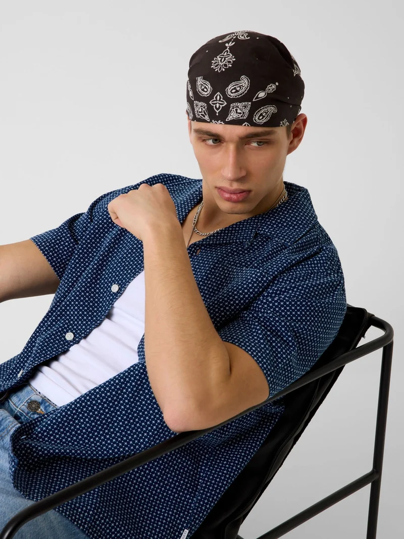 GJ BOXY CROPPED CAMP SHIRT