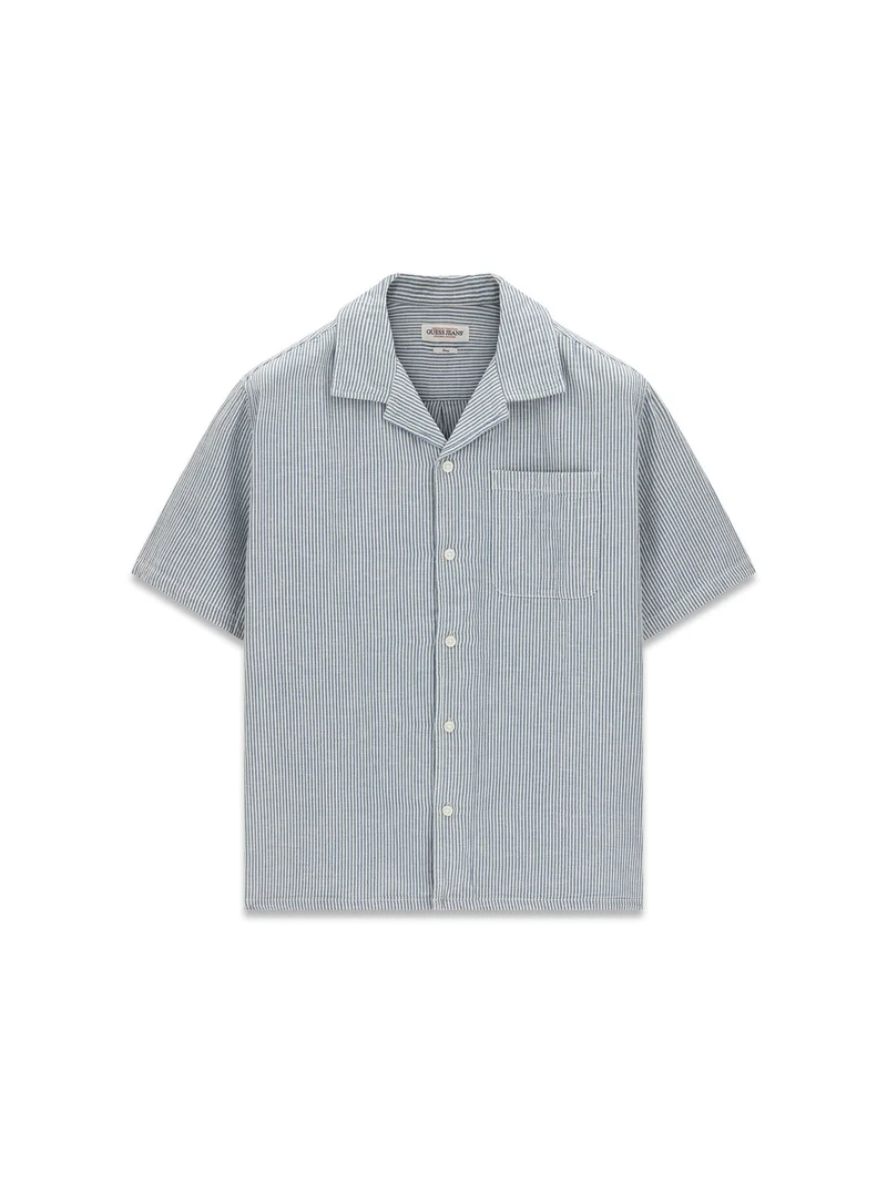 GJ BOXY CROPPED CAMP SHIRT