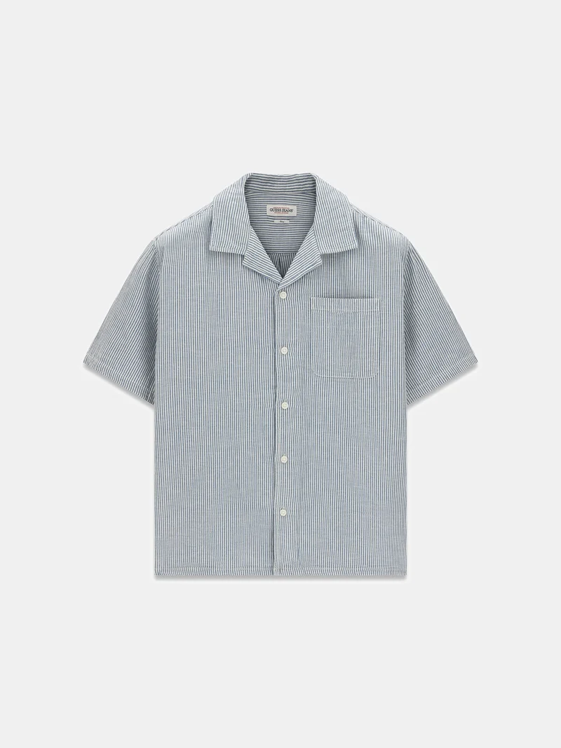 GJ BOXY CROPPED CAMP SHIRT
