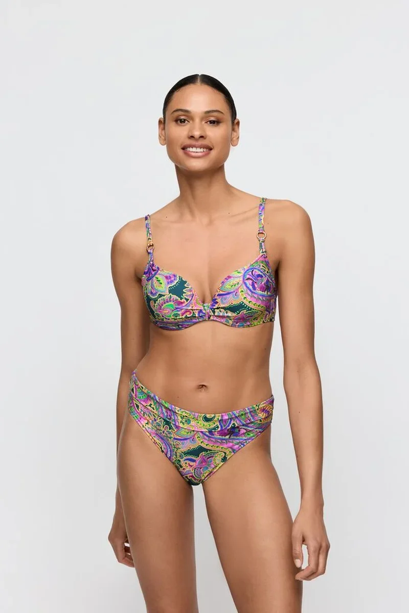 Marie Jo Swimwear - Jolise Bikini-Slip mit Faltmuster, tropisches Paisley