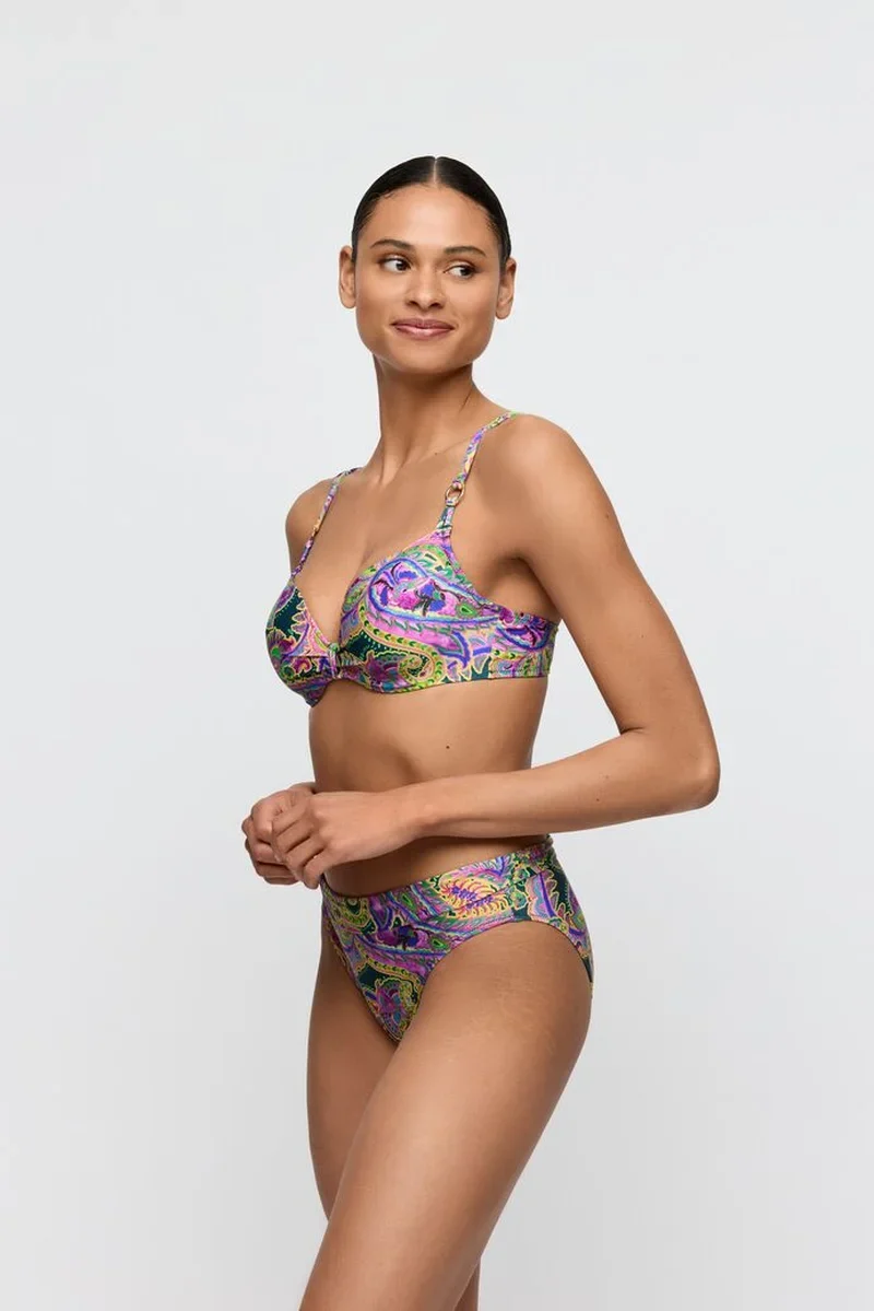 Marie Jo Swimwear - Jolise Bikini-Slip mit Faltmuster, tropisches Paisley
