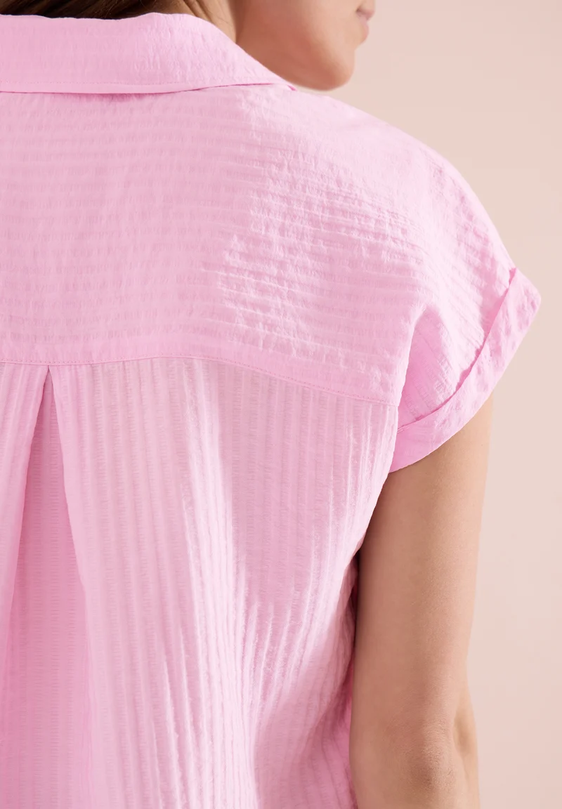 Dropped Shoulder Bluse mit Struktur