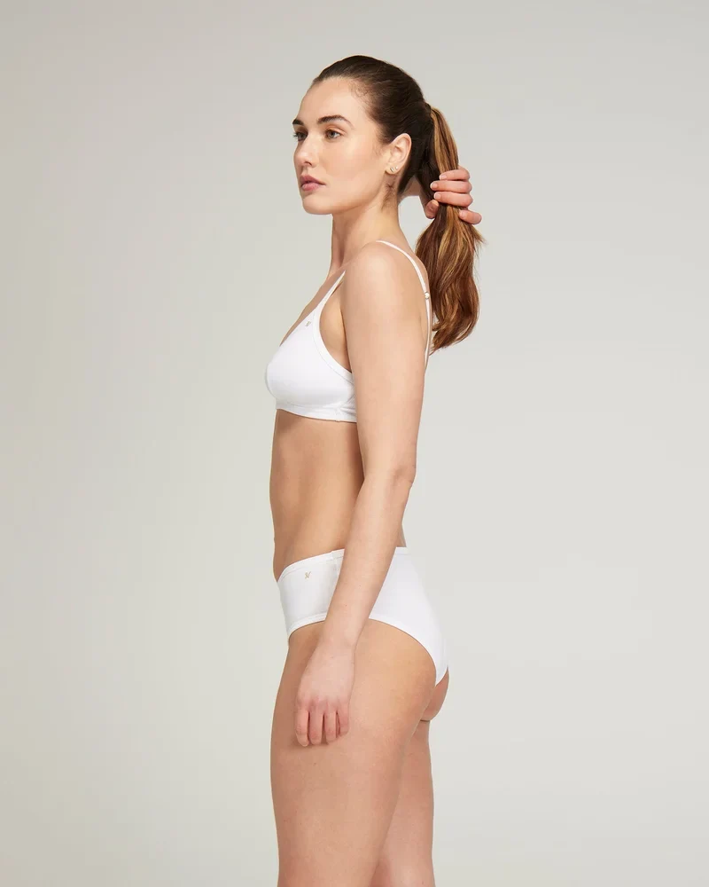Nudea - Easy Does It Bralette aus Bio-Baumwolle, Weiß
