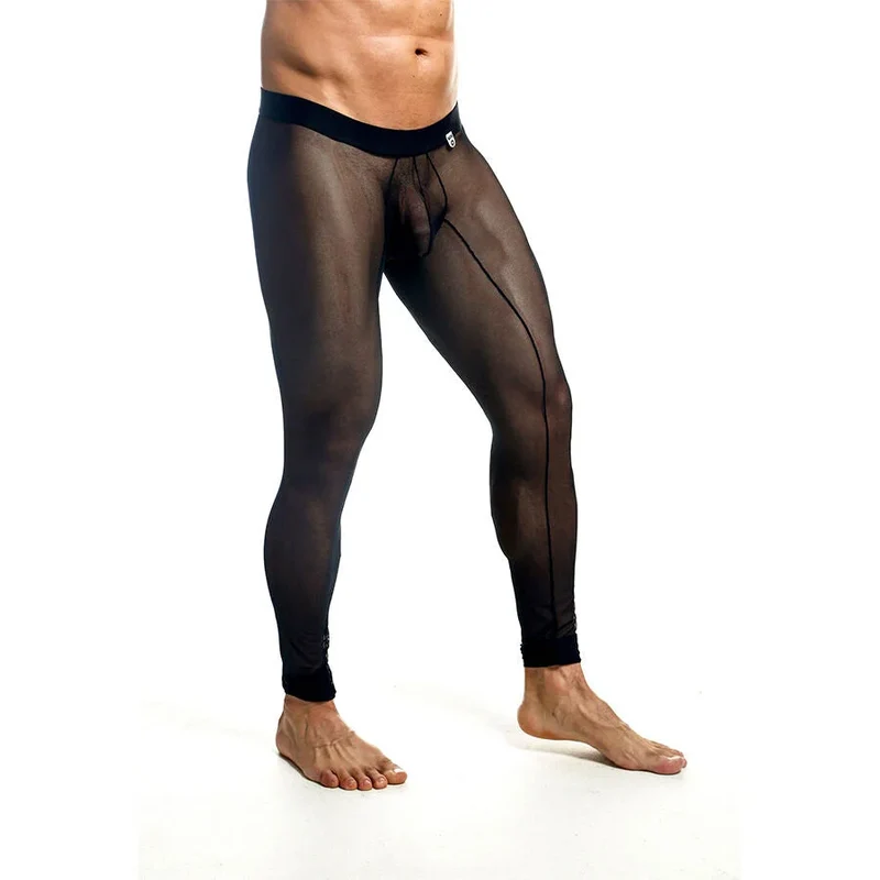MOB - SCHWARZE TRANSPARENTE STRUMPFHOSEN - FÜR MÄNNER