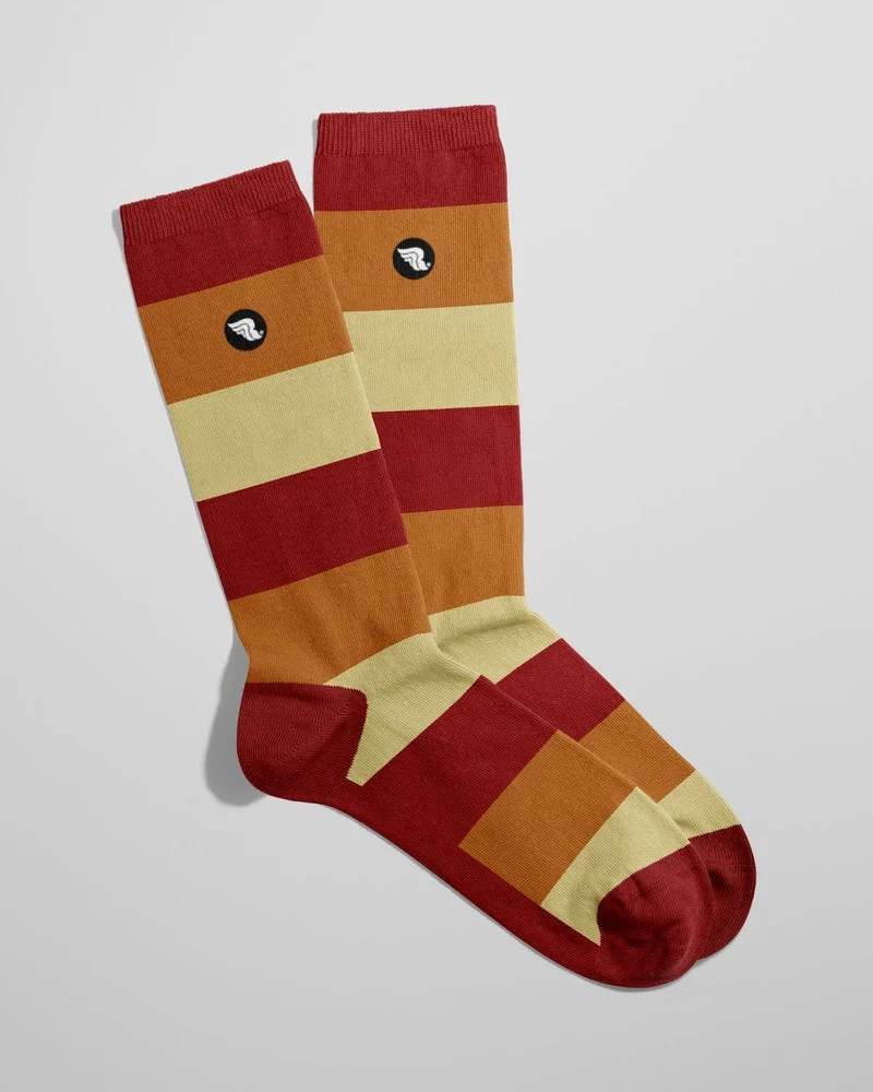 Riding Culture Stripes yellow/red/orange Socken unisex