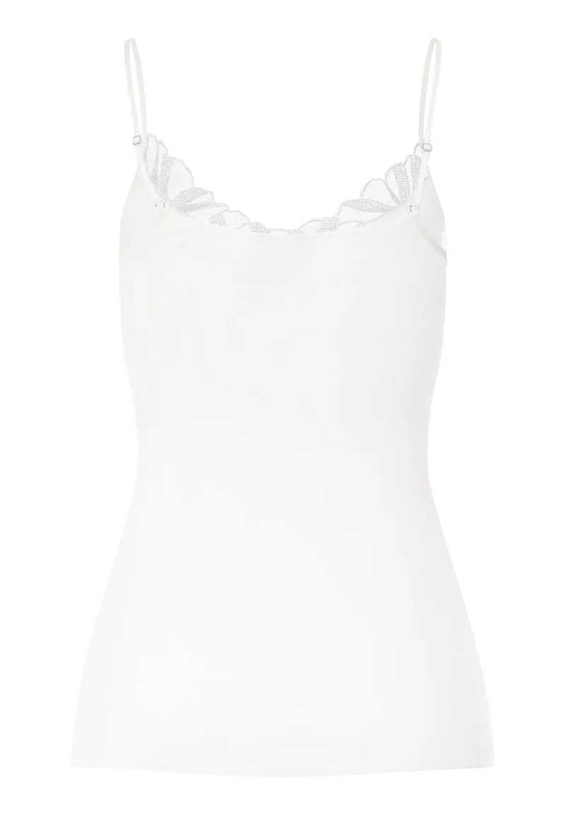 Rosaria Spaghetti Top | off white 070783-070102