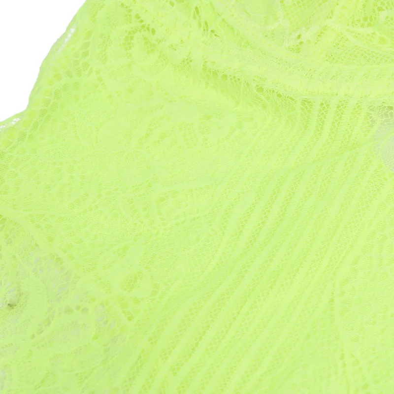 Hellgrüner Spitzenbody – mit Bügeln, Hakenverschluss am Rücken und Cut-Out-Details