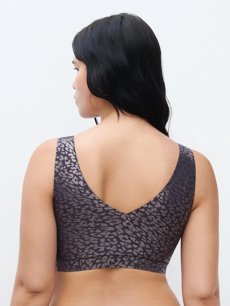 Chantelle - Softstretch-Bralette mit V-Ausschnitt und bügellosem Oberteil, Tintenschimmer-Print