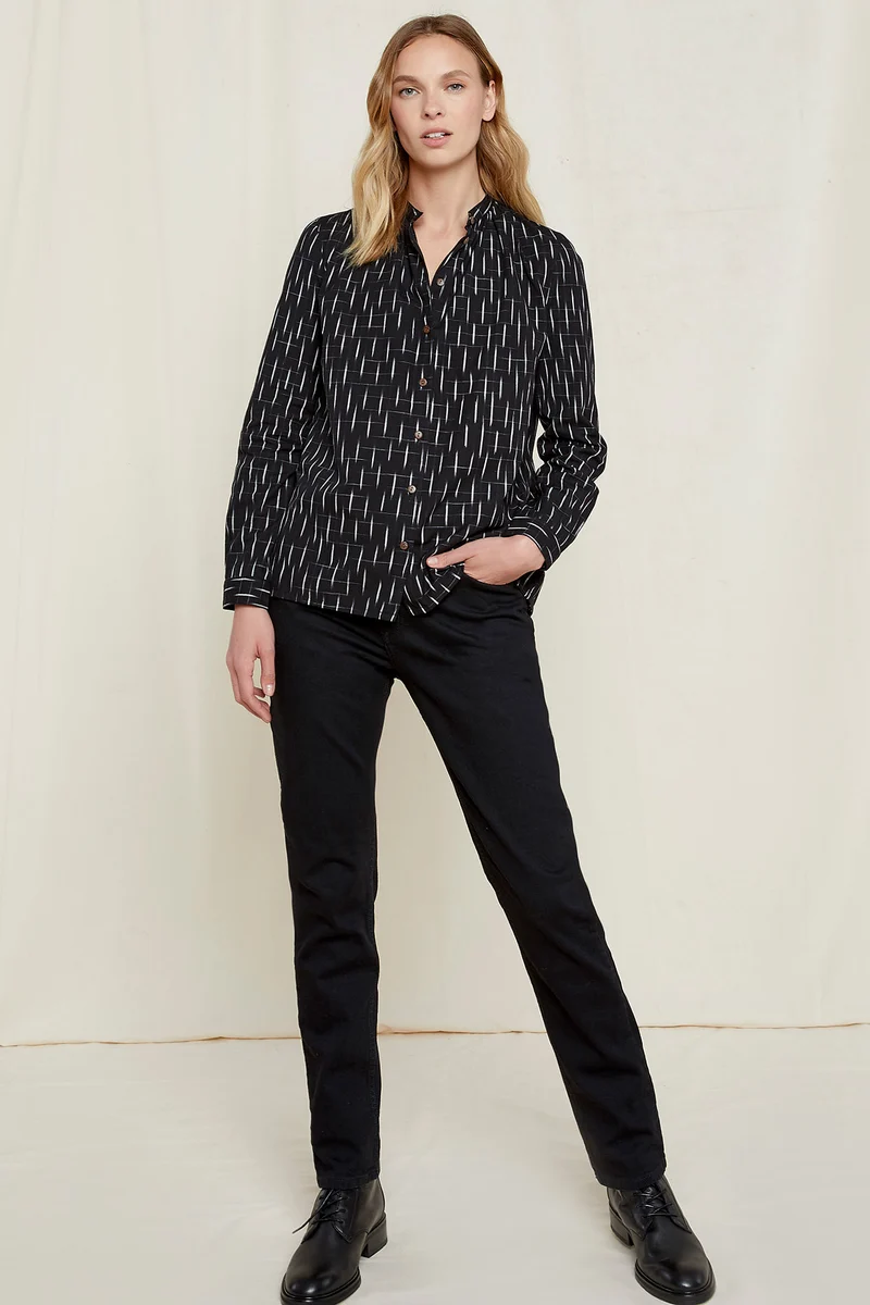 Ikat Shirt aus Bio Baumwolle
