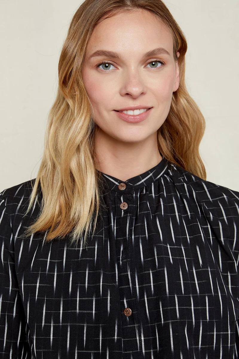 Ikat Shirt aus Bio Baumwolle