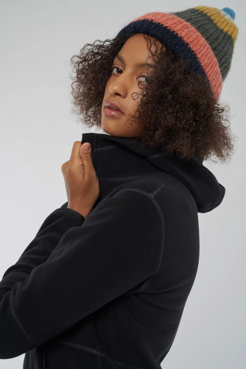 EU-phoric Fleece Jacke Damen aus Recycled Polyester