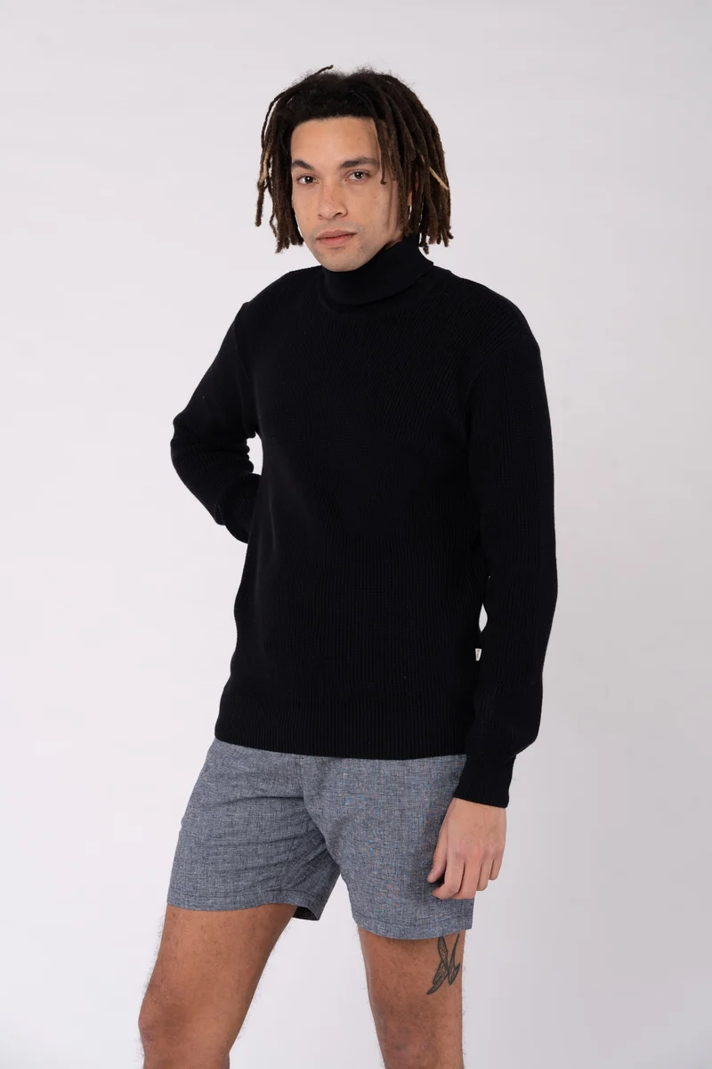 Rollkragen-pullover aus Bio Baumwolle