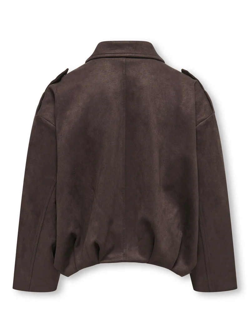 KOGNIA FAUX SUEDE BAT JACKET OTW GRL