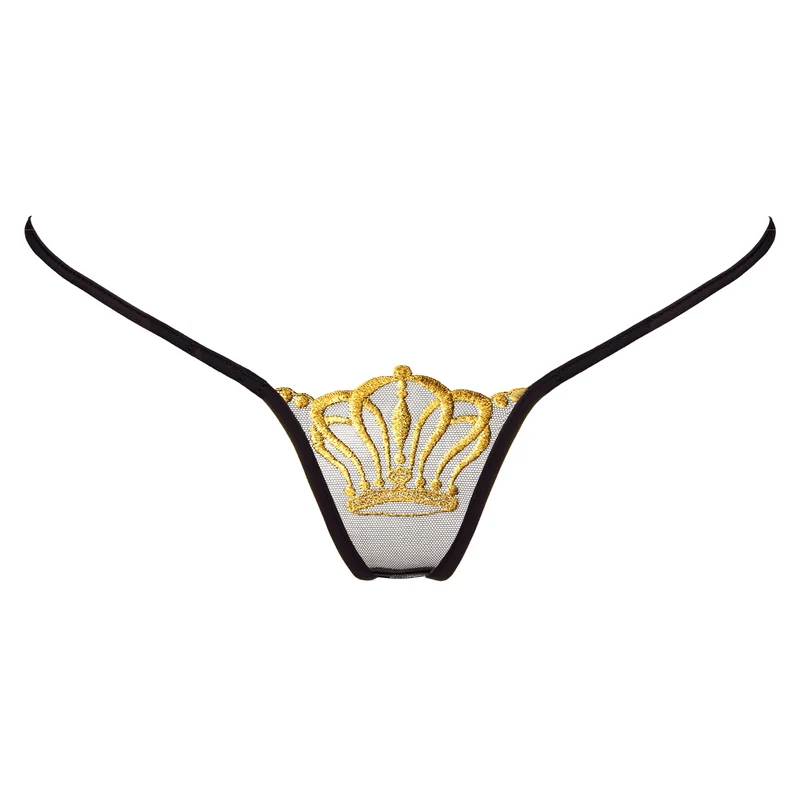 Queen of Love - Black - Mini G-String