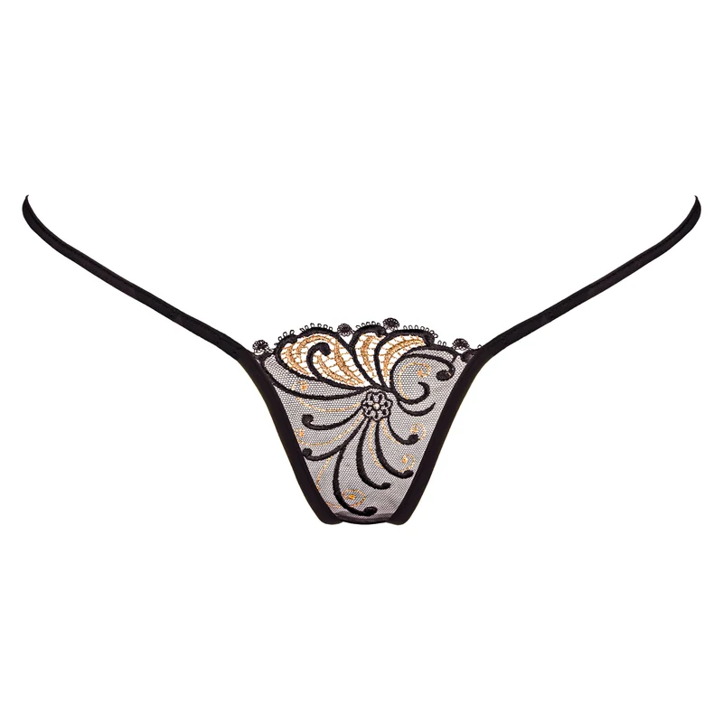 Golden Diamond - Mini G-String - Schwarz/Gold