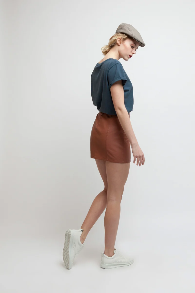 Vintage T-Shirt für Frauen Rolled Sleeve