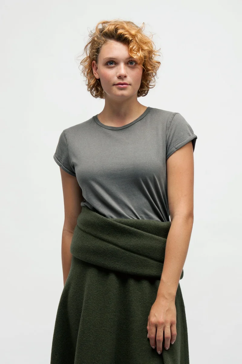 Vintage T-Shirt für Frauen Rolled Sleeve