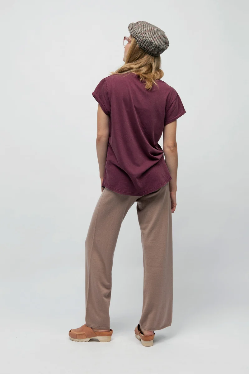 Vintage T-Shirt für Frauen Rolled Sleeve