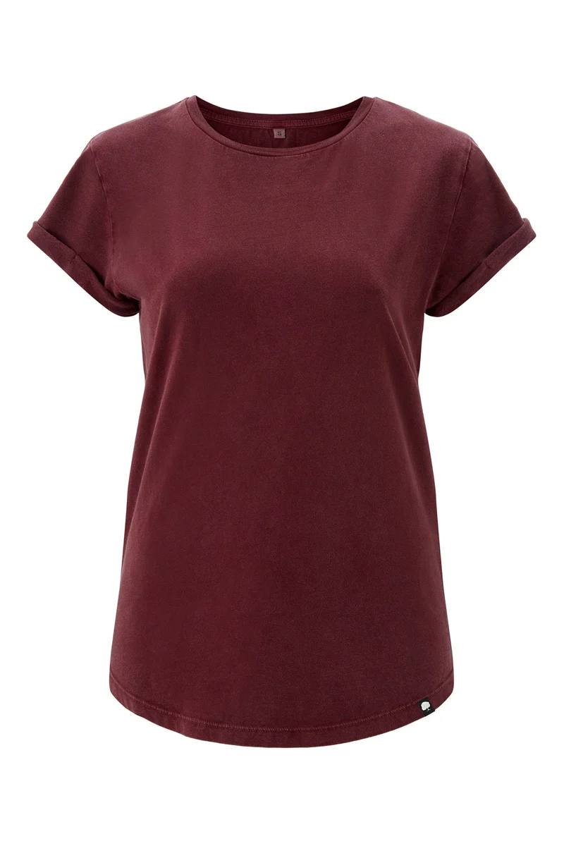 Vintage T-Shirt für Frauen Rolled Sleeve
