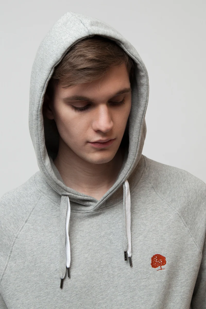 Pullover mit Kapuze für Männer Grau