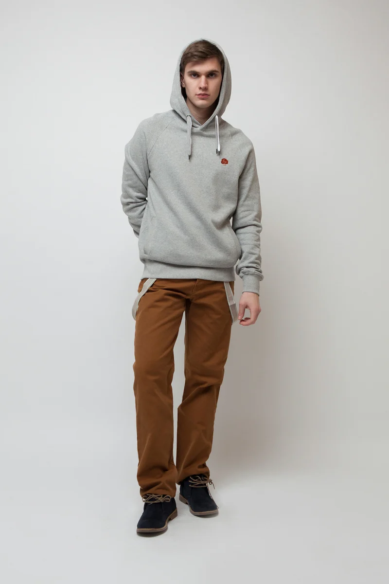 Pullover mit Kapuze für Männer Grau