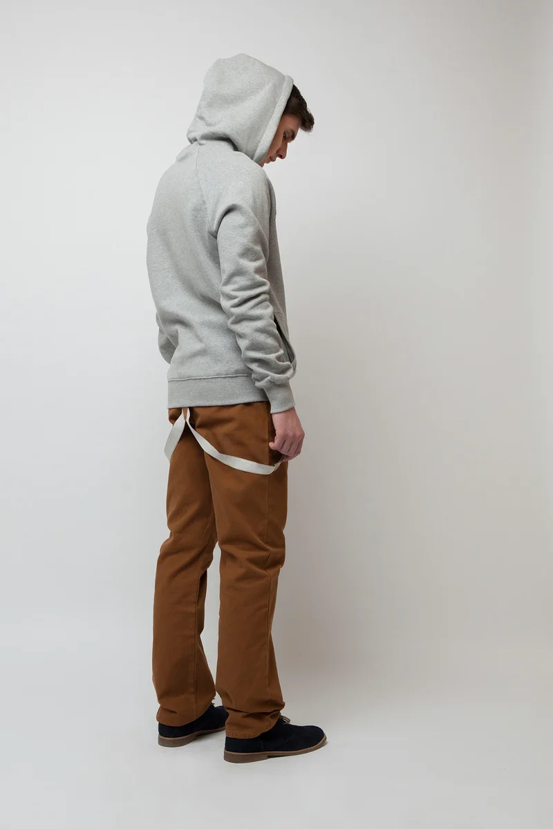 Pullover mit Kapuze für Männer Grau