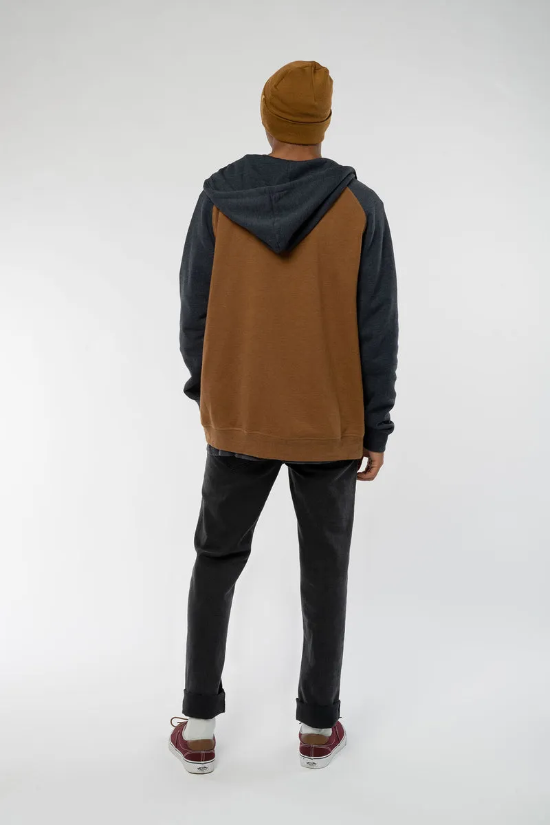 Zip Hoodie aus Baumwolle & recyceltem Polyester