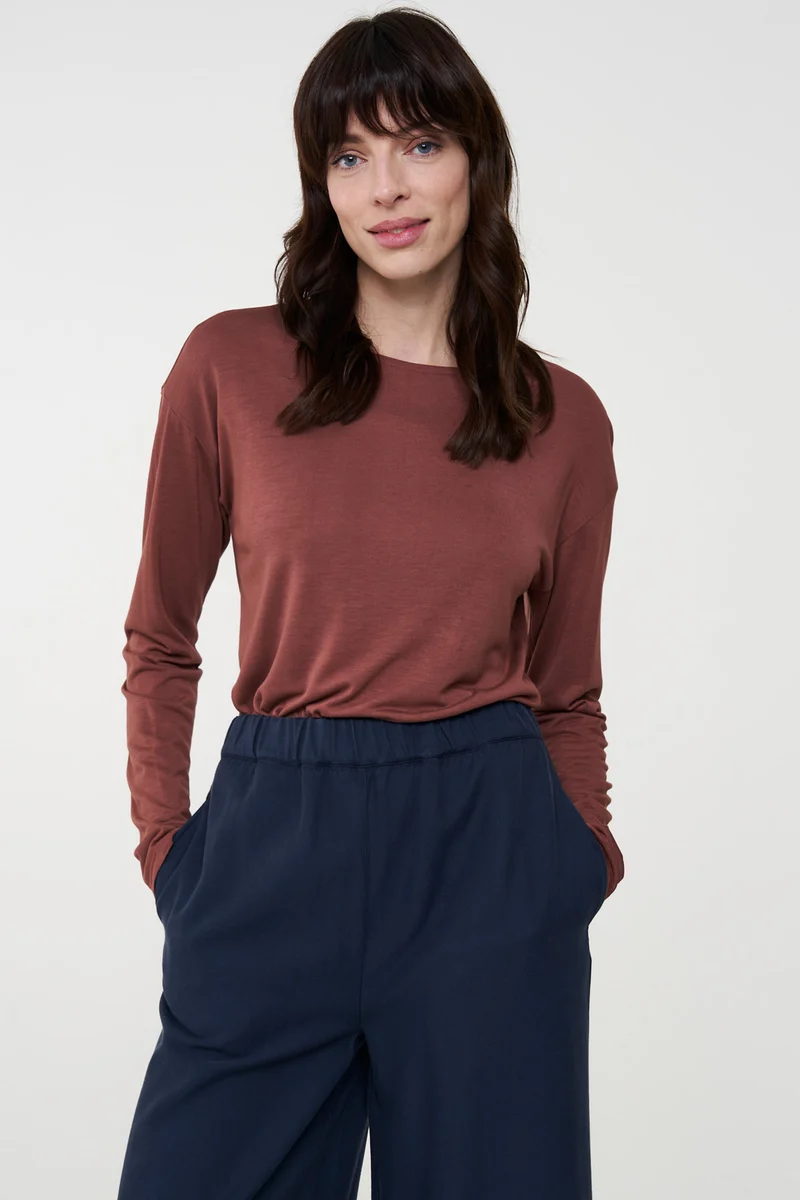 Casual Longsleeve aus Bio Baumwolle & ECOVERO™