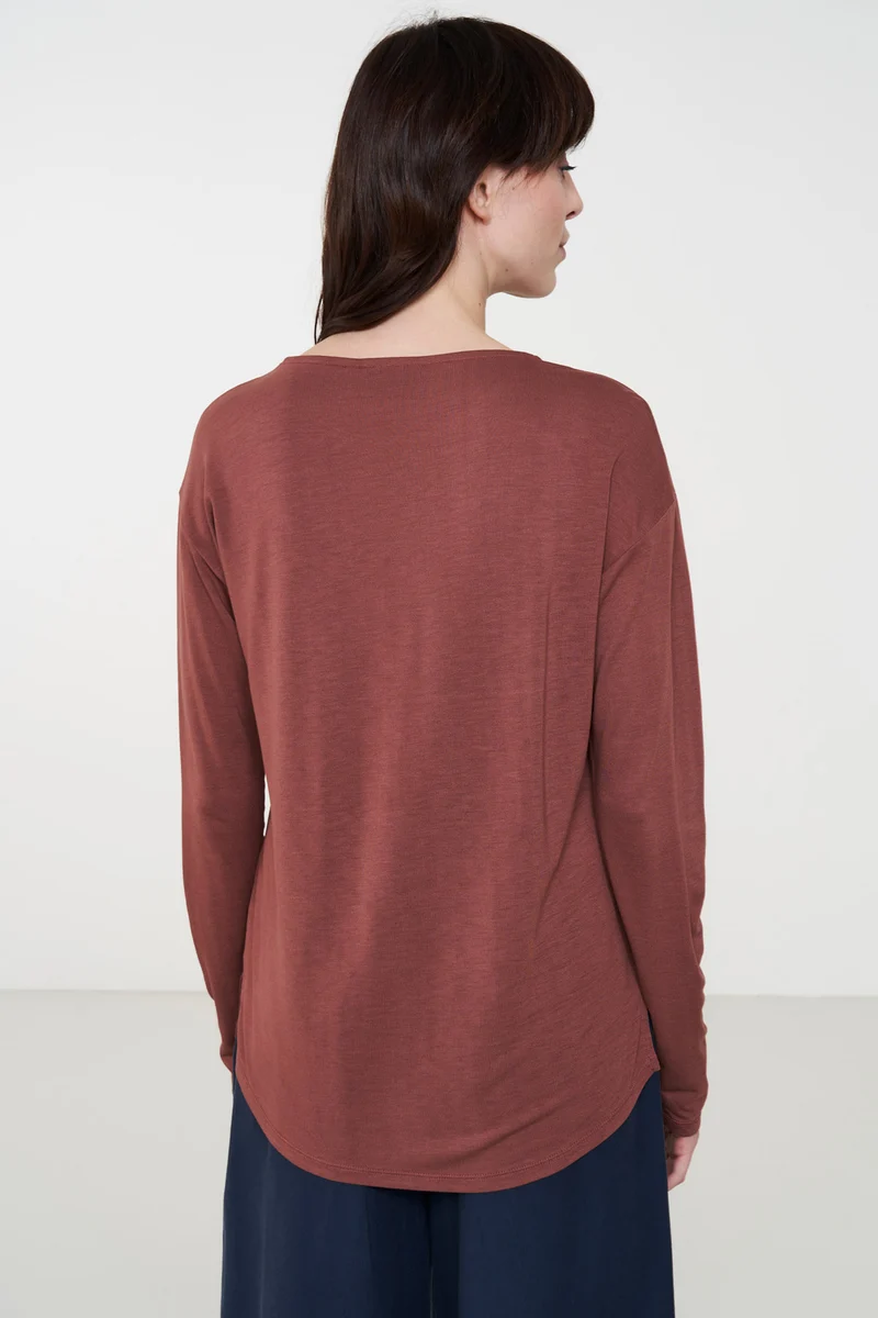 Casual Longsleeve aus Bio Baumwolle & ECOVERO™