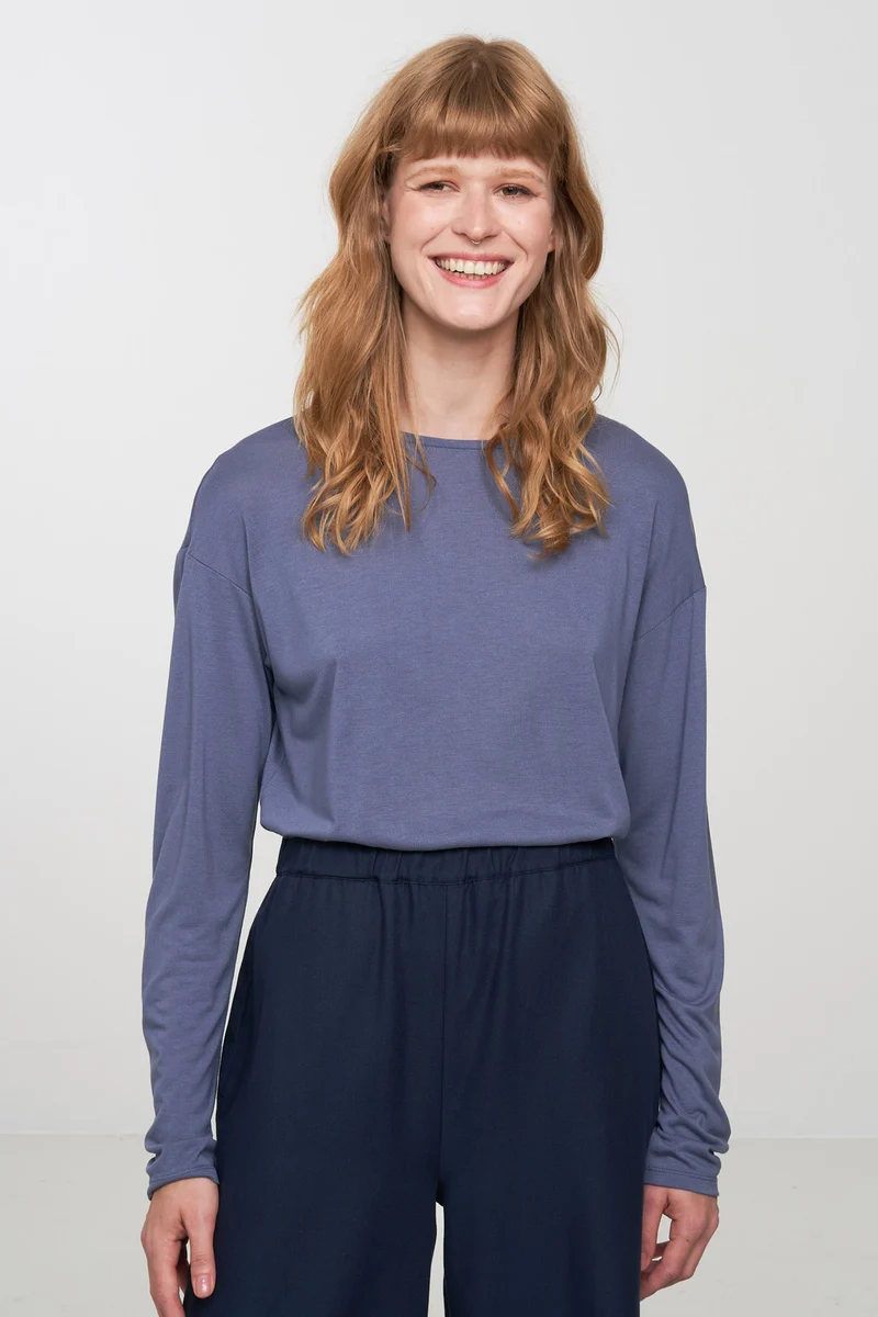 Casual Longsleeve aus Bio Baumwolle & ECOVERO™