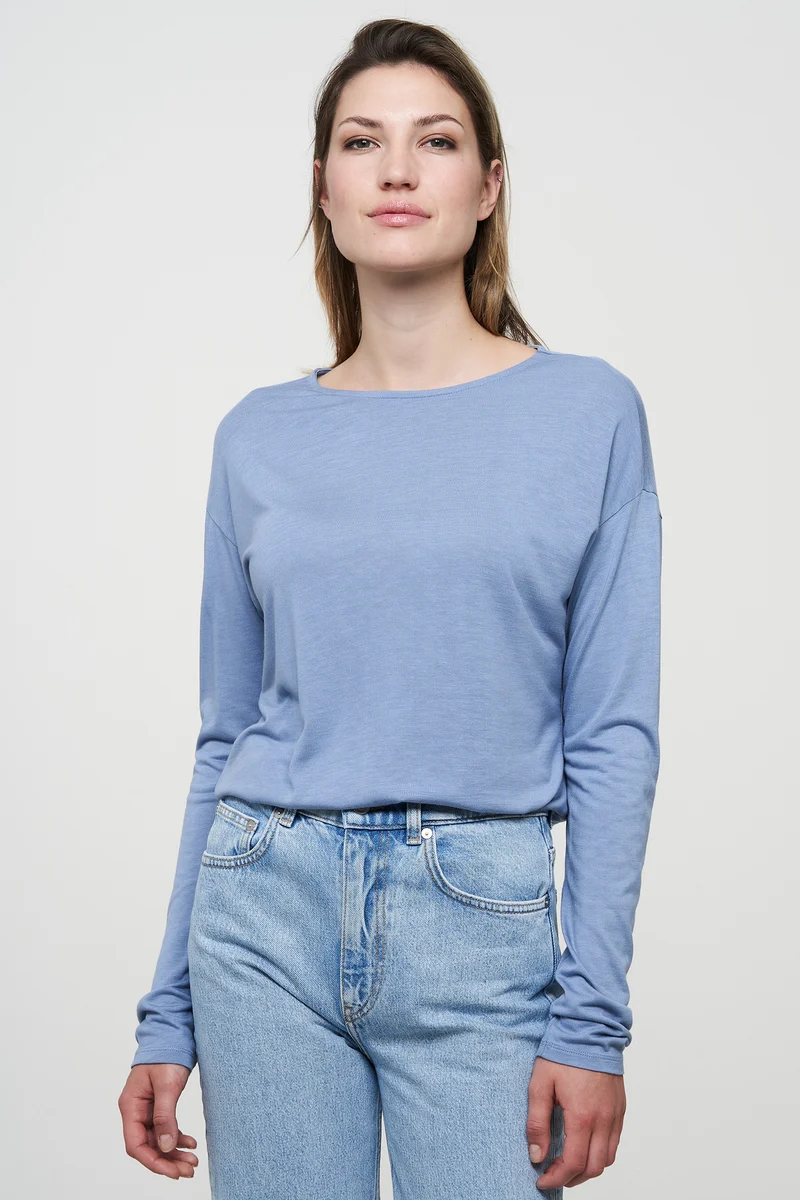 Casual Longsleeve aus Bio Baumwolle & ECOVERO™