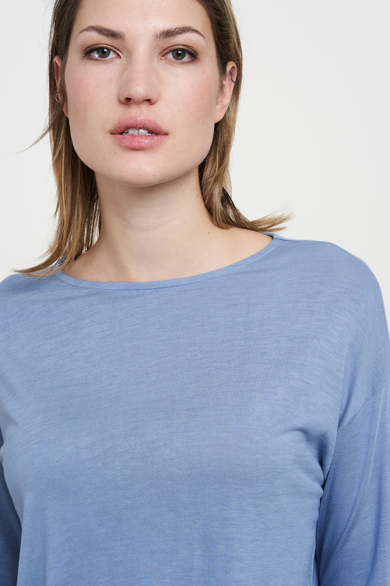 Casual Longsleeve aus Bio Baumwolle & ECOVERO™