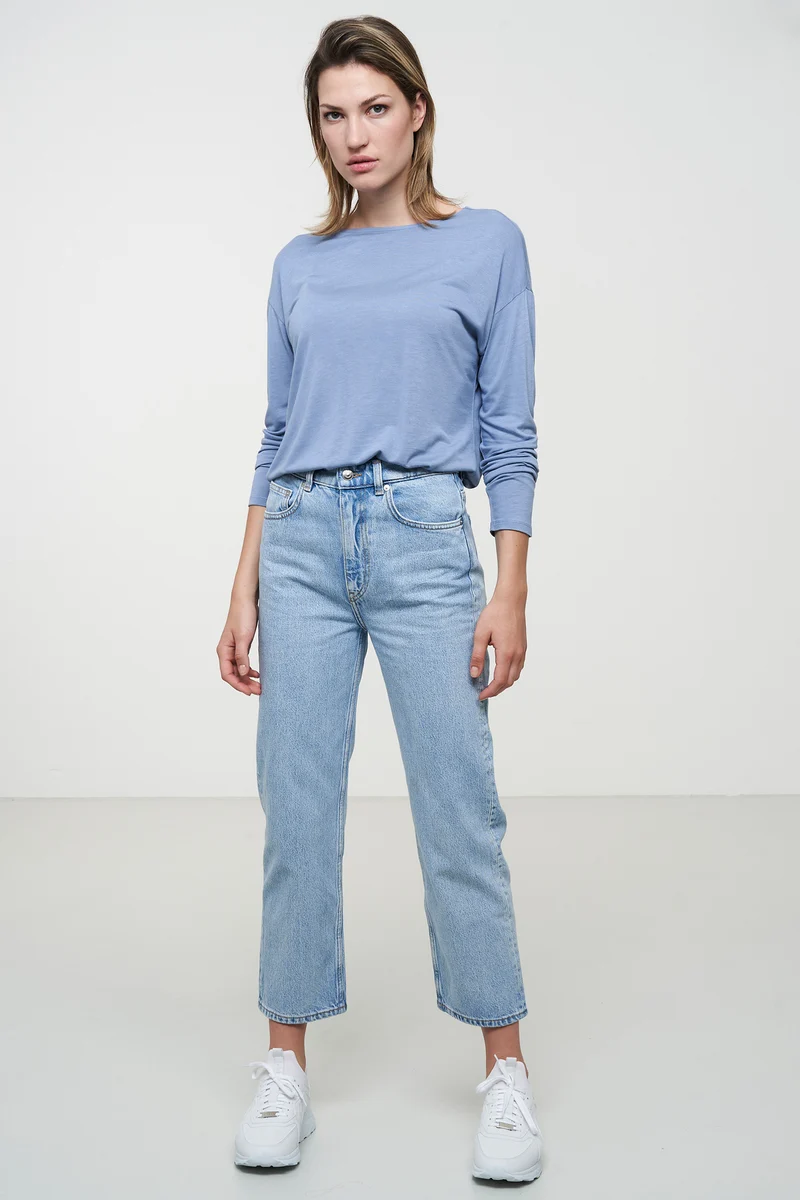 Casual Longsleeve aus Bio Baumwolle & ECOVERO™