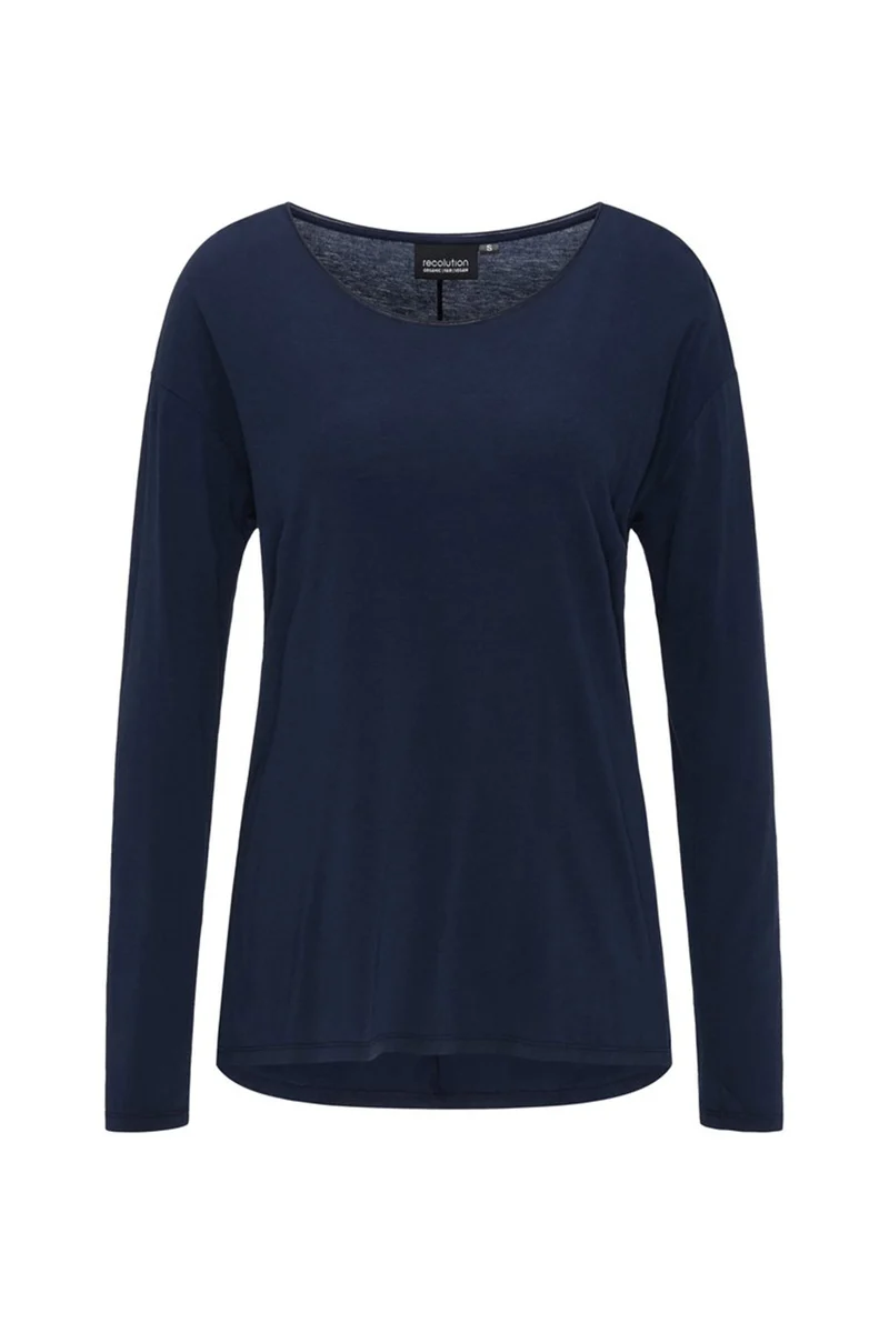 Casual Longsleeve aus Bio Baumwolle & ECOVERO™