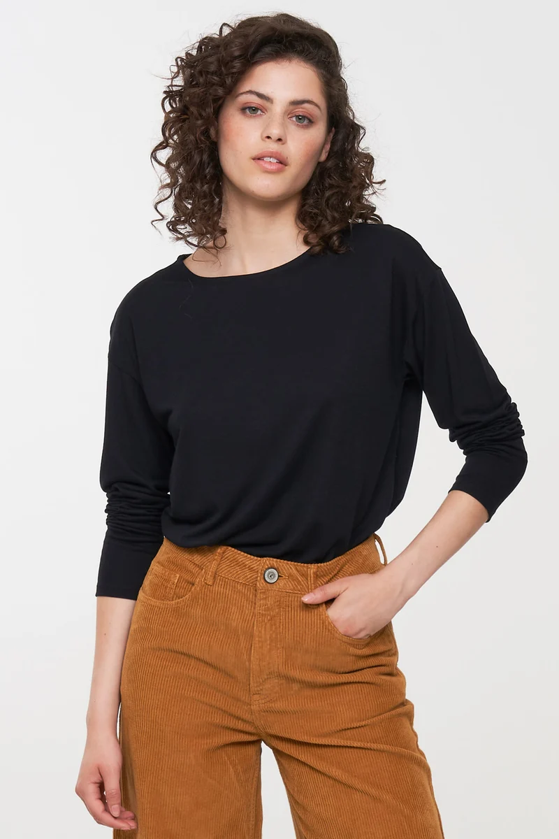 Casual Longsleeve aus Bio Baumwolle & ECOVERO™