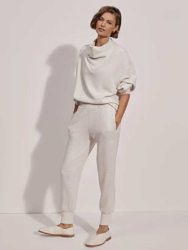The Slim Cuff Pant Ivory Marl