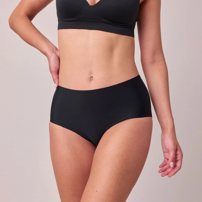 High Waist Hipster Panties Seamless | Hellbeige