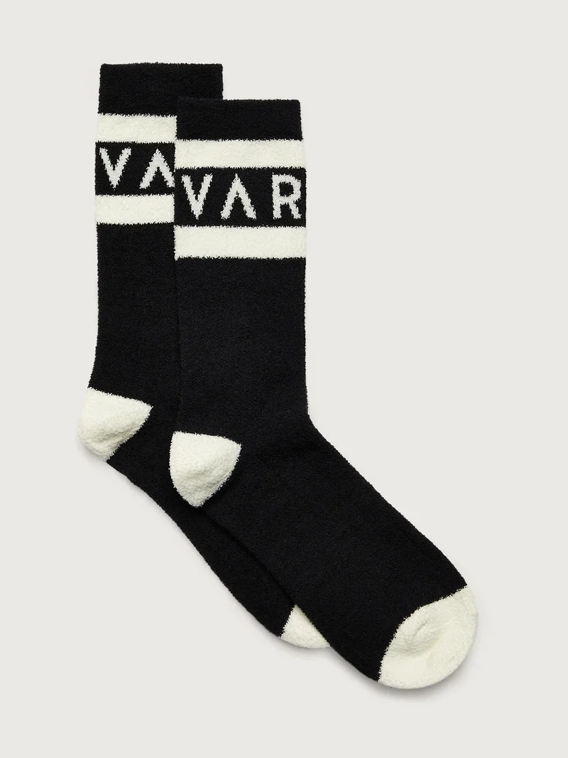 Spencer Sock Black/Egret