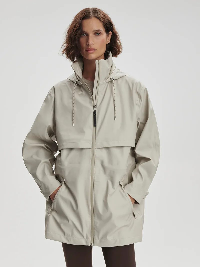 Alyssa Rain Jacket Silver Lining